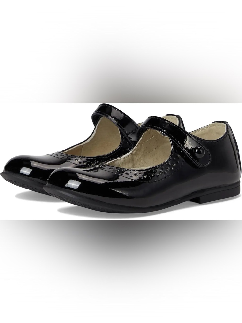 🖤 FootMates Girls Black Patent Mary Jane Dress Shoes | Size 10.5 🖤